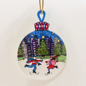 Skaters in Love Ornament