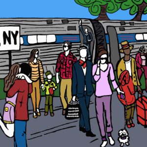 Hudson Train Station Giclee on Paper