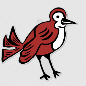 Santa’s Wingman Ornament (Red)