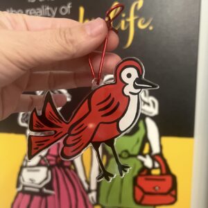 Santa’s Wingman Ornament (Red)