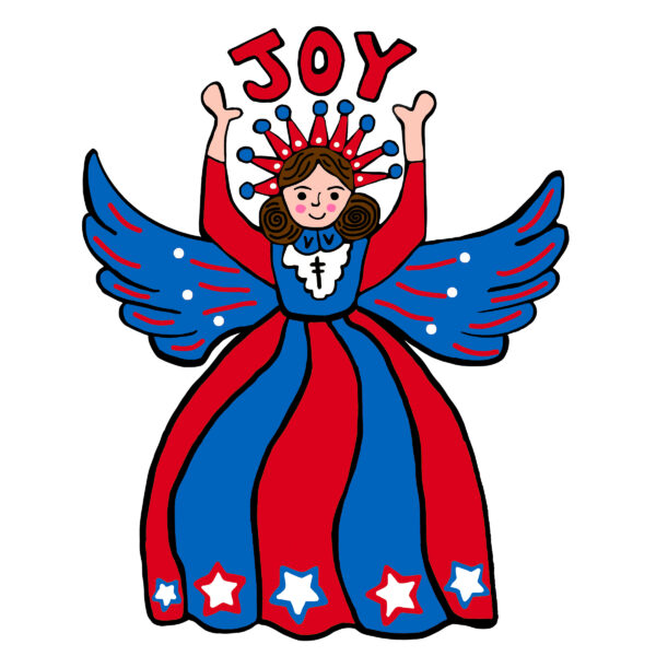 Joy Angel Americana Print