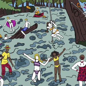 The Swimming Hole Print