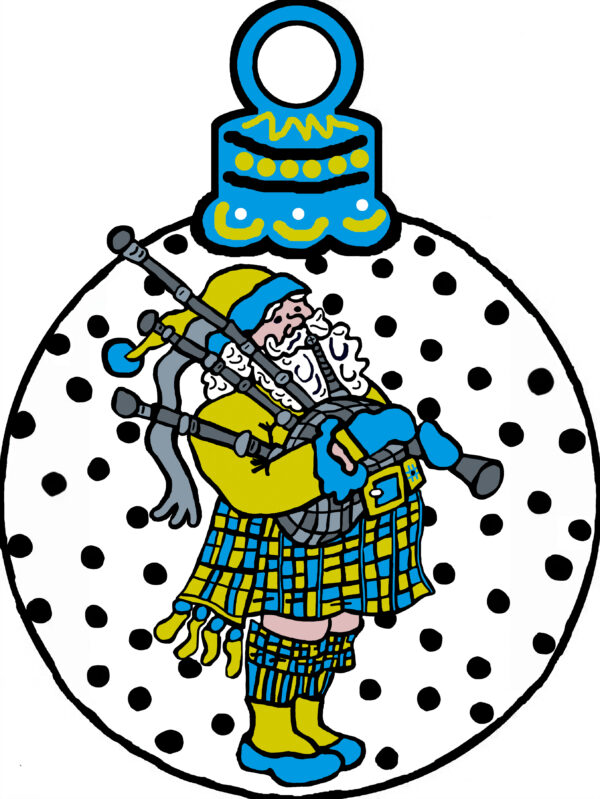 11 Pipers Pipping Christmas Ornament
