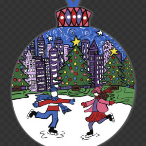 Skaters in Love Ornament