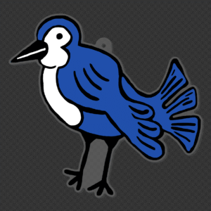 Santa’s Wingman Ornament (Blue)