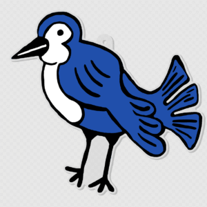 Santa’s Wingman Ornament (Blue)