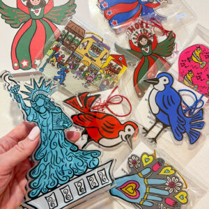 Santa’s Wingman Ornament (Red)