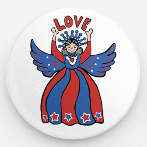 Love Angel Button Set