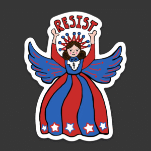 Resist Angel Stickers