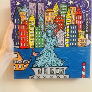 Lady Liberty Primary Canvas Giclee