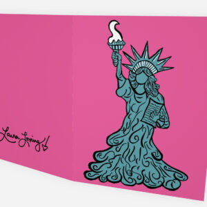 Lady Liberty Hot Pink Card