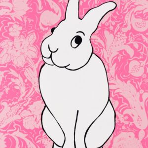 Hare Color (Pink) Print