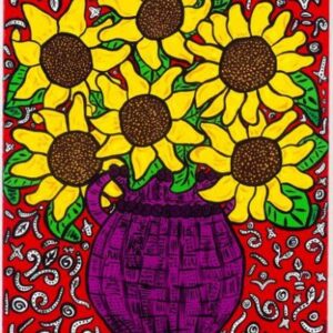 Sunflowers (Red) Print