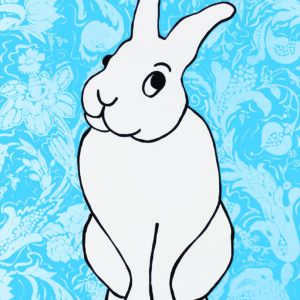 Hare Color (Blue) Print