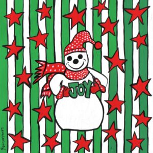 The Joyful Snowman Print